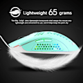 Miniatyrbilde 4 av 5: 65G Trådløs Lett Spillmus, 26 RGB Bakgrunnsbelyst USB Spillmus med 7 Programmerbare Knapper, med Ultralett Ergonomisk Honningkakedesign