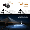 Miniatyrbilde 4 av 5: 2 stk. LED hodelykt, oppladbar, 2000 lumen hodelykt
