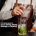 Miniatyrbillede 4 af 5: 4 stk. rustfrit cocktail muddler og blandeske i rustfrit stål, 8 tommer