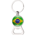 Miniatyrbillede 1 af 5: 2 stk. Brasilien Flag Flaskeåbner Nøglering, 2022 VM