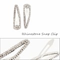Miniatyrbilde 3 av 3: 4 stk Rhinestone Snap Clips Large