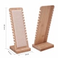 Miniatyrbilde 2 av 5: 12 spor halskjede smykkestativ bordplate display brett halskjede utstillingsholder lang kjede håndtering arrangør med lær for halskjeder anheng