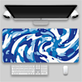 Miniatyrbillede 2 af 5: Gaming Mousepad, Ekstra Stor Mousepad 900x400x3MM med Syet Kant, Stor Tung Tyk Behagelig Foldbar Vaskbar Matte