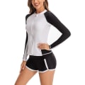 Miniatyrbilde 5 av 5: Kvinners Surf Suit Athletic Badetøy Rash Guard Lang Ermet, S