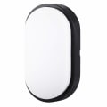 Miniatyrbillede 1 af 4: Elliptisk LED væglampe 20W 6000K 2000LM IP54, Sort