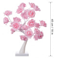Miniatyrbillede 4 af 4: 24 LED Pink Rose Bordlampe Batteri eller USB Strømforsynet