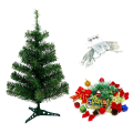 Miniatyrbilde 1 av 5: 30 cm kunstig bordplate juletre, med LED-lyssnor