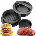 Miniatyrbillede 1 af 5: Non-Stick Hamburgerform Kit Bedste køkkenudstyr (Sort)