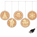 Miniatyrbillede 1 af 5: Julelamper LED-lyskæde, julefarvemaleri