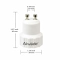 Miniatyrbillede 5 af 5: GU10 til E14 Adapter, Maksimal Effekt 200W, 0~250V, Pakke med 5.