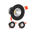 Miniatyrbilde 1 av 5: 3x LED Downlights, 9W Kald Hvit 6000Ky( Svart)