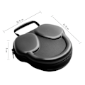 Miniatyrbillede 4 af 5: EVA rejsetaske til Airpods Max vandtæt taske (sort)