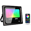 Miniatyrbild 1 av 4: 20W RGB LED Strålkastare Inomhus- och Utomhusbelysning med APP-Kontroll Varma och Kalla Ljus IP66 YYV
