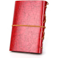 Miniatyrbillede 3 af 6: Vintage Retro PU Læderomslag Notesbog Journal Dagbog, Nautisk Spiral Tom Streng Daglig Notesblok Rejse til at Skrive i, Kraftpapir, Retro Vedhæng Red