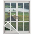 Pikkukuva 1 / 5: Lasikuituinen ikkunan verkkokangas, DIY itseliimautuva ikkunan verkkokangas, sopii useisiin ikkunoihin (Valkoinen, 100x150cm)
