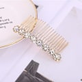 Miniatyrbilde 3 av 5: Bryllupslegering Rhinestone Blomsterhår Sidekam, 4stk Hårnålkamper Bryllup Brud Smykker Hårklips