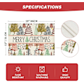 Miniatyrbilde 5 av 5: Pines Trees  God Jul Plasseringssett med 4, 12x18 tommer