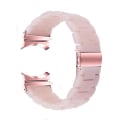 Miniatyrbild 1 av 5: För Samsung Galaxy Watch 5 40mm / 44mm / Watch 5 Pro 45mm Resin Watch Band Rostfritt Stål Spänne Armband Armband, Rosa