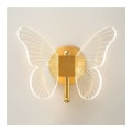 Miniatyrbillede 1 af 5: Kreativ Butterfly-Formet Vægslampe, Moderne Vægslampe, LED Sengelampe med Akryl Skærm, Indretningsvægslampe