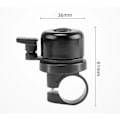 Pikkukuva 2 / 4: Polkupyörän kello Apple AirTagille | Kelloon piilotettu pidike | Polkupyörävarkauden esto | 22 mm halkaisijan ohjaustangon säädin