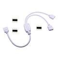 Miniatyrbillede 3 af 5: 2 stk. Splitterkabel 1 til 2 RGB LED-30cm, Hvid