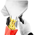 Miniatyrbillede 5 af 5: Pommes Frites-Skole, Rustfrit Stål Fry Bagger Scooper Chip