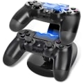 Miniatyrbilde 2 av 6: Kontrollerlader Kompatibel med PS4, ZB ZealBoom Playstation 4 Spill Dualshock 4 Dokk Lader Stativ Holder for PS4, PS4 Slim, PS4 Pro Kontroller