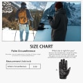 Miniatyrbild 7 av 7: Herrar Läderhandskar Touchscreen Vinterhandskar med Thinsulate Innerfleece Svart Konstläder Vantar