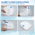 Miniatyrbild 6 av 6: Richeer 4-pack hopfällbara vattenbehållare, 10 L/20 L, flexibel vattenbehållare, hopfällbar vattenbehållare, BPA-fri för utomhuscamping