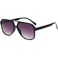 Miniatyrbillede 3 af 3: Klassiske Aviator Solbriller i Polyester med Plastikramme, Gradientfarve, Polariseret UV-beskyttelse, Unisex
