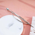 Pikkukuva 2 / 5: Minimalistinen Hopea Hiuspinni Barretti Soikea Hiusnuttupidin Ranskalaisen Metallinen Hiusmansetti Geometrinen Hiuspannan Solki Koristeelliset Hiuslisävarusteet