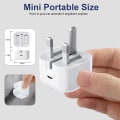 Miniatyrbillede 8 af 8: Hurtiglader 20W USB C Hurtiglader Stik og USB C til Lightning Opladningskabel 2M, Velegnet til iPhone13 14 15 13Pro 14Pro 15Pro