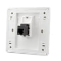 Miniatyrbilde 1 av 4: CAT6 Gigabit dobbel pass nettverksvegguttak, 86x86mm (LAN1)