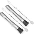 Miniatyrbillede 1 af 5: 4 stk. rustfrit cocktail muddler og blandeske i rustfrit stål, 8 tommer
