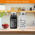 Miniatyrbilde 2 av 5: Salt og pepper shaker sett, Sivaopa 2 stk salt og pepper kvern sett, salt og pepper beholdere for kjøkken, grill, camping, restaurant, (rektangel)