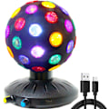 Miniatyrbilde 1 av 5: Roterende Diskokule LED Nattlys Projektor 360° Rotasjonshastighet/Lysstyrke Justerbar Lampe for Fest, Halloween, Jul.