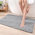 Miniatyrbillede 2 af 8: Bademåtte 50 x 80 cm, Skridsikker Badeværelsesmåtte, Absorberende og Blød Chenille Badeværelsesmåtte, Maskinvaskbar