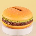 Miniatyrbilde 4 av 4: Hamburger Tissue Box Papir Oppbevaringsboks Bil Tissue Holder Brød Modell Kreativ Hamburger Design Tissue Box