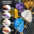 Miniatyrbild 2 av 5: 32 Stycken Plektrum, Högkvalitativa Färgglada Celluloidplektrum för Gitarr, Ukulele, Bas, 4 Olika Tjocklekar 0.46/0.71/0.96/1.2mm