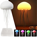 Miniatyrbillede 1 af 5: Stemme-styret Vandmænd Natlampe - 72 Farver Gradient Atmosfærisk Lampe med Flydende Effekt til Hjemmet/Soveværelset