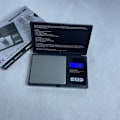 Miniatyrbillede 2 af 5: Præcisionsvægt 1000g/0,01g, Bærbar smykkevægt med LCD-display og 6 enheder, Tareringsfunktion, Velegnet til køkken, sort kaffe