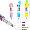 Miniatyrbilde 4 av 5: 60 fargeblyanter og 4 fargeblyanter med søte kawaii-dyremønstre - perfekt for bursdager, fester, gaver og gadgets