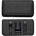 Pikkukuva 1 / 5: Vaakasuuntainen puhelimen nahkakotelo vyöklipsillä Blackview A80 Pro/BV5900/BV9600 Plus/BV9700 Pro Nylon-suojakotelo OPPO A9/Ulefone Armor 6E -puhelimille