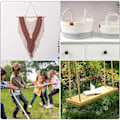 Miniatyrbilde 5 av 5: Makramé Bomullsnor, forskjellige størrelser, egnet for DIY-håndverk, gaver, (10mm, 4m)