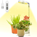 Miniatyrbillede 1 af 5: Plantelys, højdejusterbart fuldspektret LED-vækstlys, 9 niveauer af justerbar lysstyrke, 180° rotation og 3/9/12 timers automatisk tænd/sluk-timer
