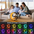 Miniatyrbillede 3 af 4: LED Lampe Smart G Bluetooth Højttaler Trådløs Oplader RGB Vækkeur Natlys