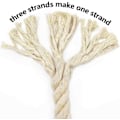 Miniatyrbilde 2 av 5: Makramé Bomullsnor, forskjellige størrelser, egnet for DIY-håndverk, gaver, (10mm, 4m)