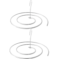 Miniatyrbilde 1 av 5: Lakenhenger, Multifunksjonell Plassbesparende Spiralhenger, 304 Rustfritt Stål, Lengde 2 Meter, Kroker for Tørking av Laken og Sengetepper
