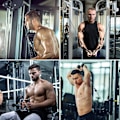 Miniatyrbild 5 av 5: Gymdragare, vajerdragare, bodybuilding och fitness DIY-dragare, hemmagymtillbehör, fitness-trissa, kan användas för att träna muskler