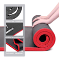 Miniatyrbillede 3 af 5: Pilatesmåtte Kantbeskyttelse Skridsikker Yogamåtte Sports Skum Ekstra Tyk Gymnastikmåtte Træning Hjemmegymnastik med Stropper - 1830mm x 610mm x 10mm